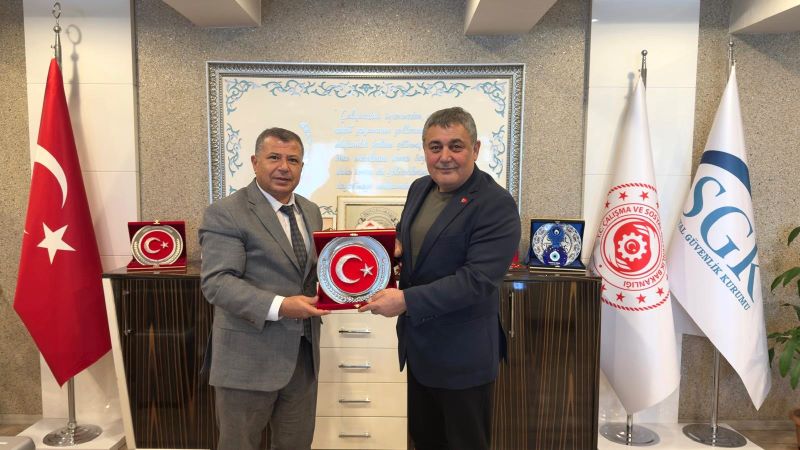 Başkan Yıldırım'dan SGK İl Müdürü Tanrıöver'e iade-i ziyaret - Toros Gazetesi