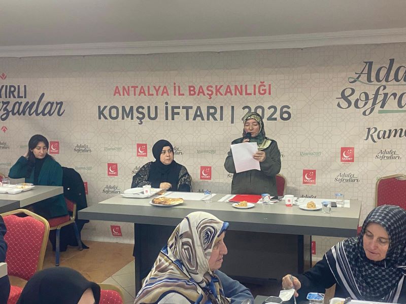 Saadet Partisi Kadın Kolları’ndan ‘Ahde Vefa’ İftar Programı - Toros Gazetesi